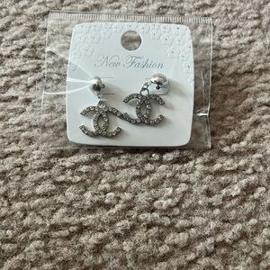 Fashion Silver Crystal Earrings